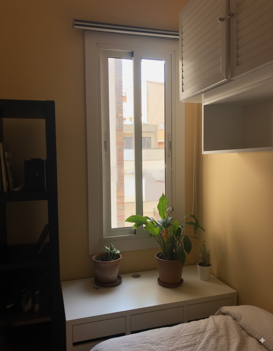 Habitación con mejor iluminación y colores más vivos - Después